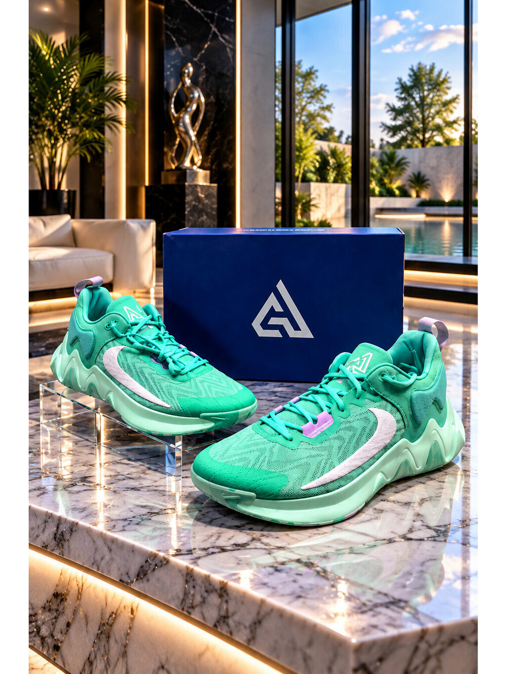 🏀🏀🏀NIKE GIANNIS IMMORTALITY 2 MINT PURPLE SIZE 11 SKU#DM0825 300 BRAND NEW!